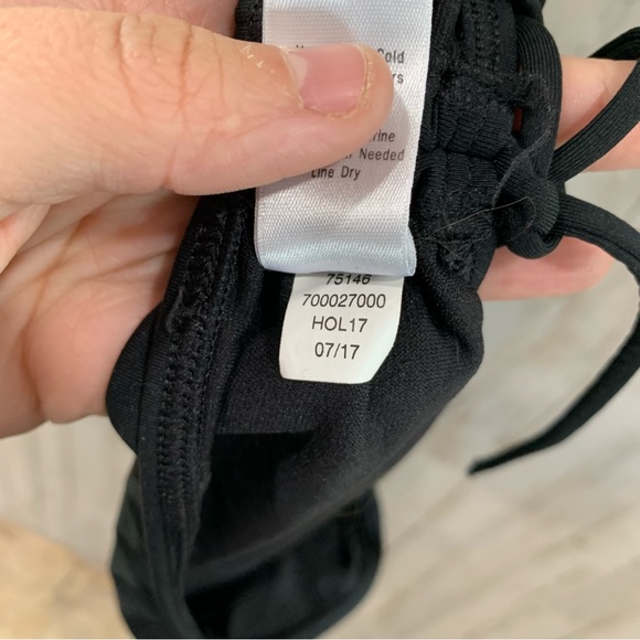 Athleta Black Cinch Bikini Bottoms Scrunch - Picture 5 of 6